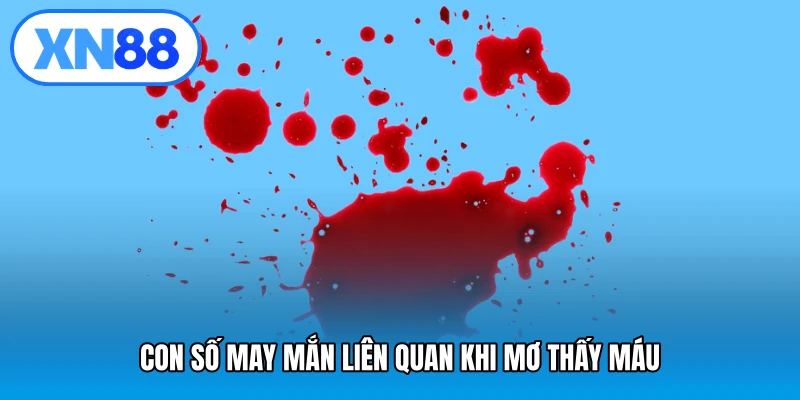 Con số may mắn liên quan khi mơ thấy máu